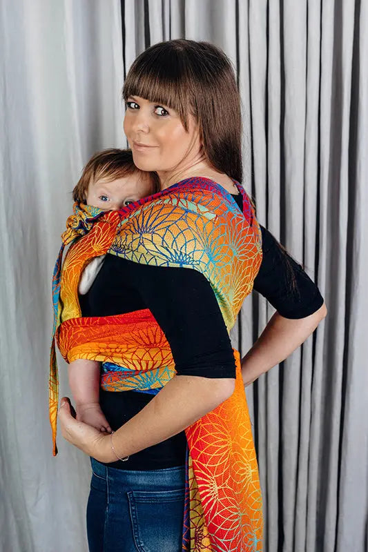 Rainbow Lotus Wrap-Tai Mei Tai by LennyLamb LennyLamb
