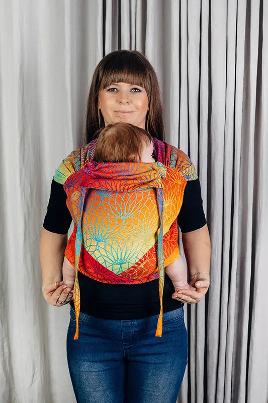 Rainbow Lotus Wrap-Tai Mei Tai by LennyLamb LennyLamb