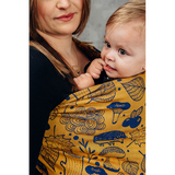 Under The Leaves Golden Autumn Ring Sling by LennyLamb