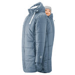 Mamalila Copenhagen Steel Blue Winter Maternity and Babywearing Coat Mamalila at Little Zen One
