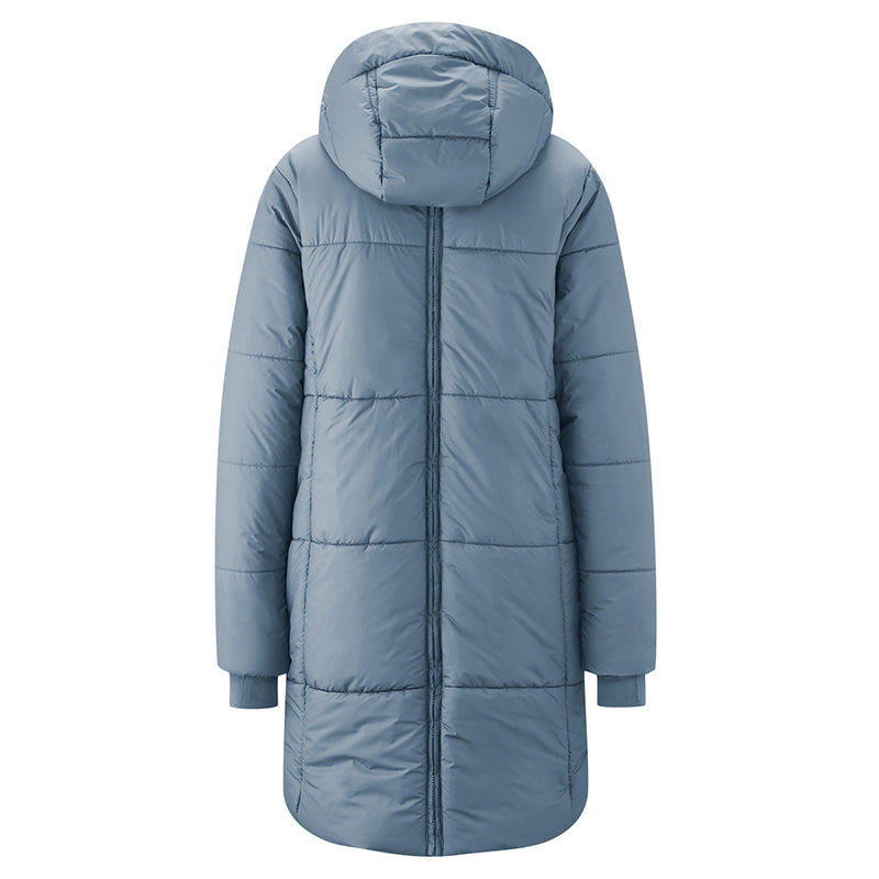 Mamalila Copenhagen Steel Blue Winter Maternity and Babywearing Coat Mamalila at Little Zen One