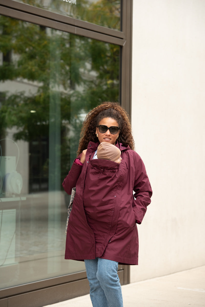 Mamalila Berlin Berry Coat for Maternity + Babywearing Mamalila at Little Zen One