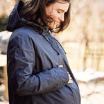 Mamalila Berlin Navy Coat for Maternity + Babywearing Mamalila at Little Zen One