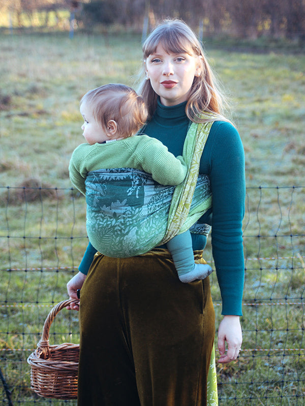 Jungle Through the Glade Woven Wrap by Oscha Oscha at Little Zen One