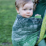 Jungle Through the Glade Woven Wrap by Oscha Oscha at Little Zen One