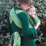 Jungle Through the Glade Woven Wrap by Oscha Oscha at Little Zen One