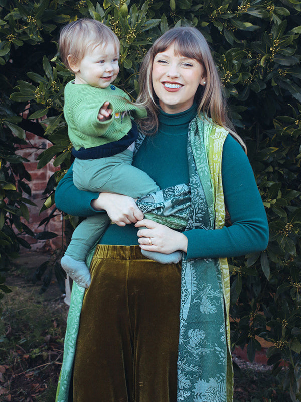 Jungle Through the Glade Woven Wrap by Oscha Oscha at Little Zen One