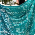Realm of Middle-earth Moonlit Brushed Cotton Throw by Oscha Oscha
