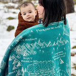 Realm of Middle-earth Moonlit Brushed Cotton Throw by Oscha Oscha