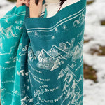 Realm of Middle-earth Moonlit Brushed Cotton Throw by Oscha Oscha