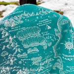 Realm of Middle-earth Moonlit Brushed Cotton Throw by Oscha Oscha