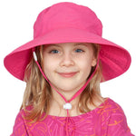 Azalea Solar Nylon UPF50+ Sun Protection Child Wide Brim Sunshine Hat Puffin Gear