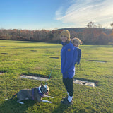 Angel Wings Babywearing Sweatshirt Cobalt Blue Angel Wings at Little Zen One