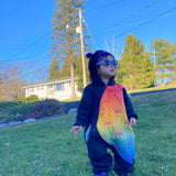 Bear Romper Rainbow Lotus by LennyLamb LennyLamb at Little Zen One