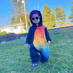 Bear Romper Rainbow Lotus by LennyLamb LennyLamb at Little Zen One