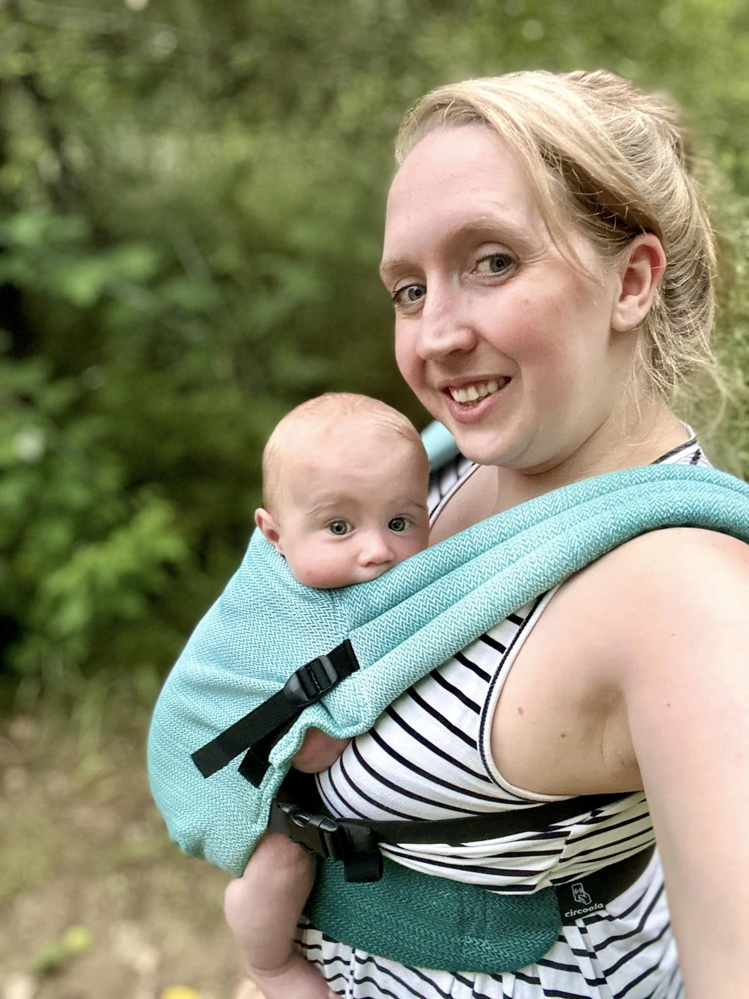 Ombre Green LennyLight Baby Carrier by LennyLamb LennyLamb at Little Zen One