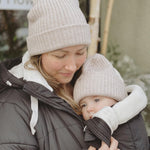 Mamalila Copenhagen Black Winter Maternity and Babywearing Coat Mamalila at Little Zen One
