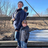 Mamalila Allrounder Navy Softshell Maternity and Babywearing Jacket Mamalila at Little Zen One