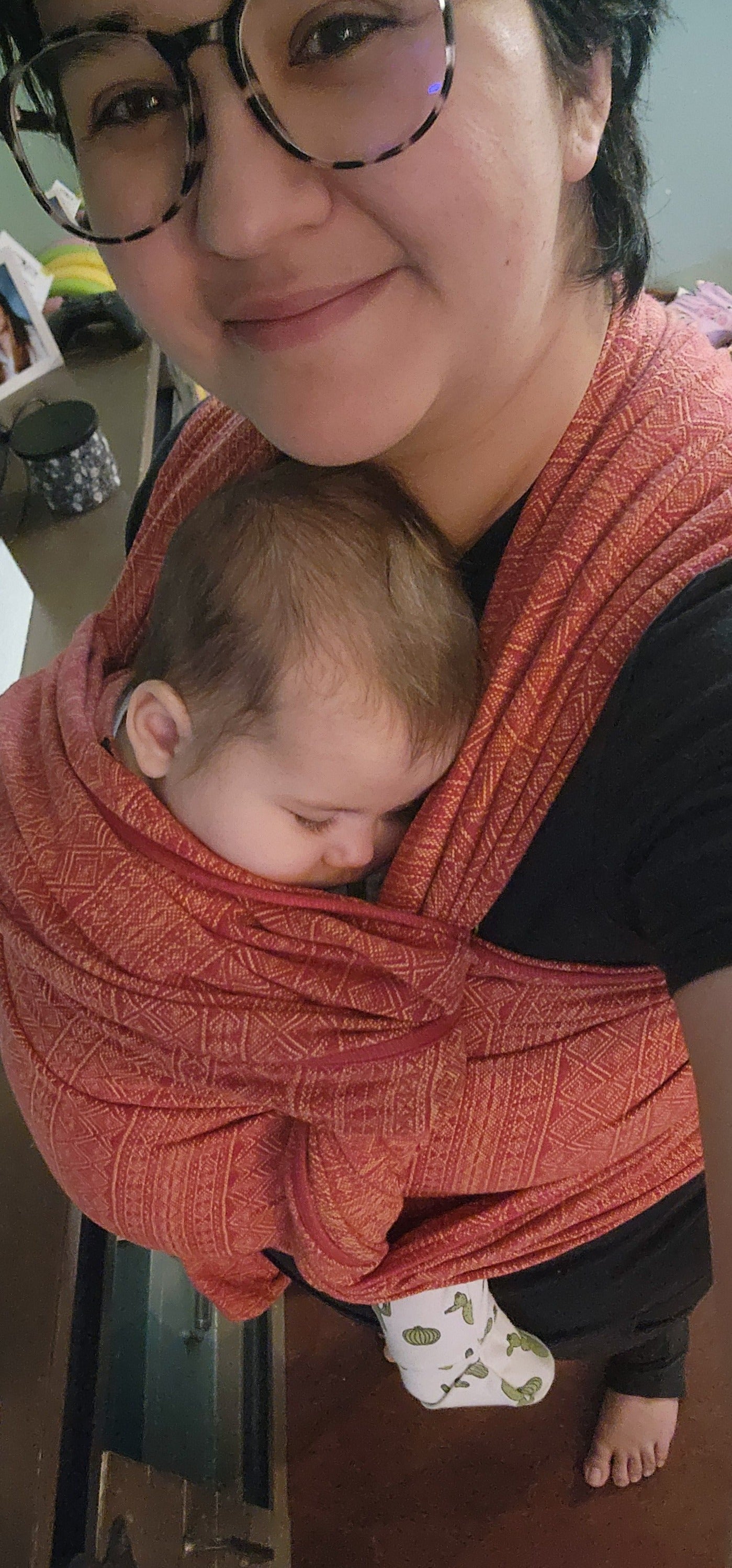 Prima Ruby Mandarine Woven Wrap by Didymos Didymos at Little Zen One