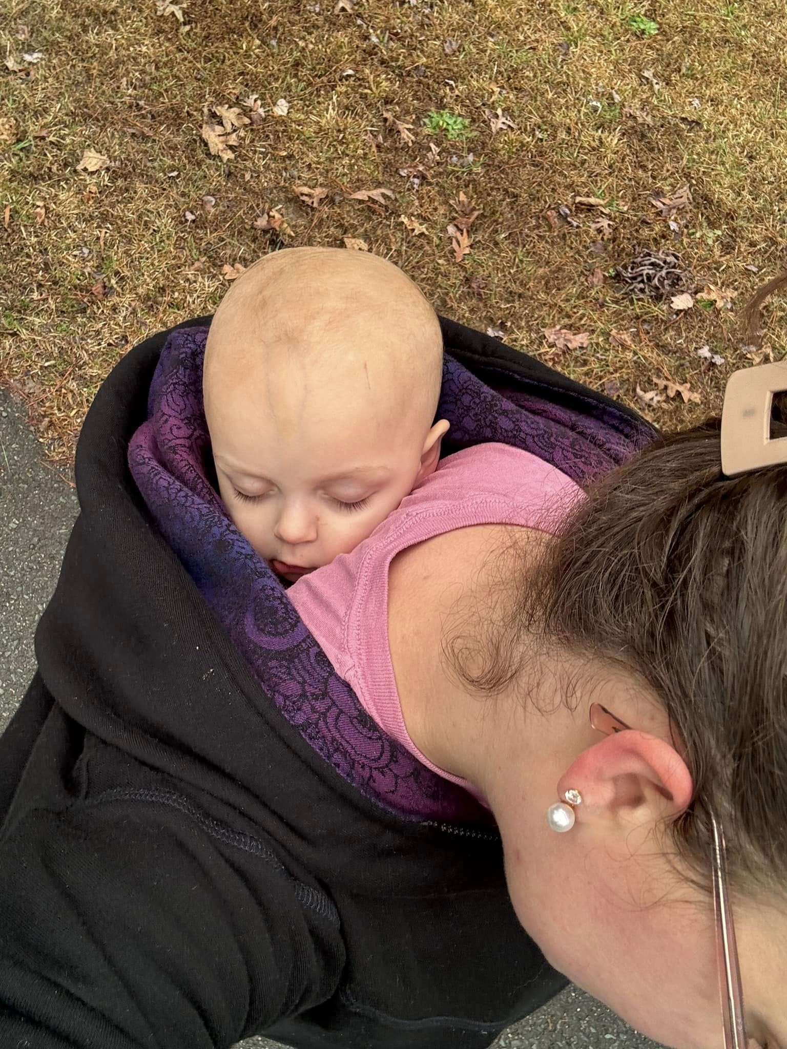 Babywearing Hoodie Wild Wine Bouquet by LennyLamb LennyLamb at Little Zen One