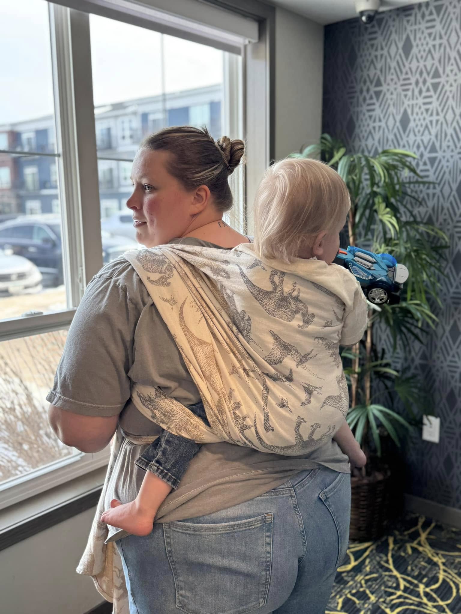 Jurassic Park Ice Desert Woven Wrap by LennyLamb LennyLamb at Little Zen One