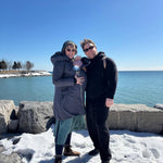 Angel Wings Babywearing Winter Coat Grey Angel Wings at Little Zen One