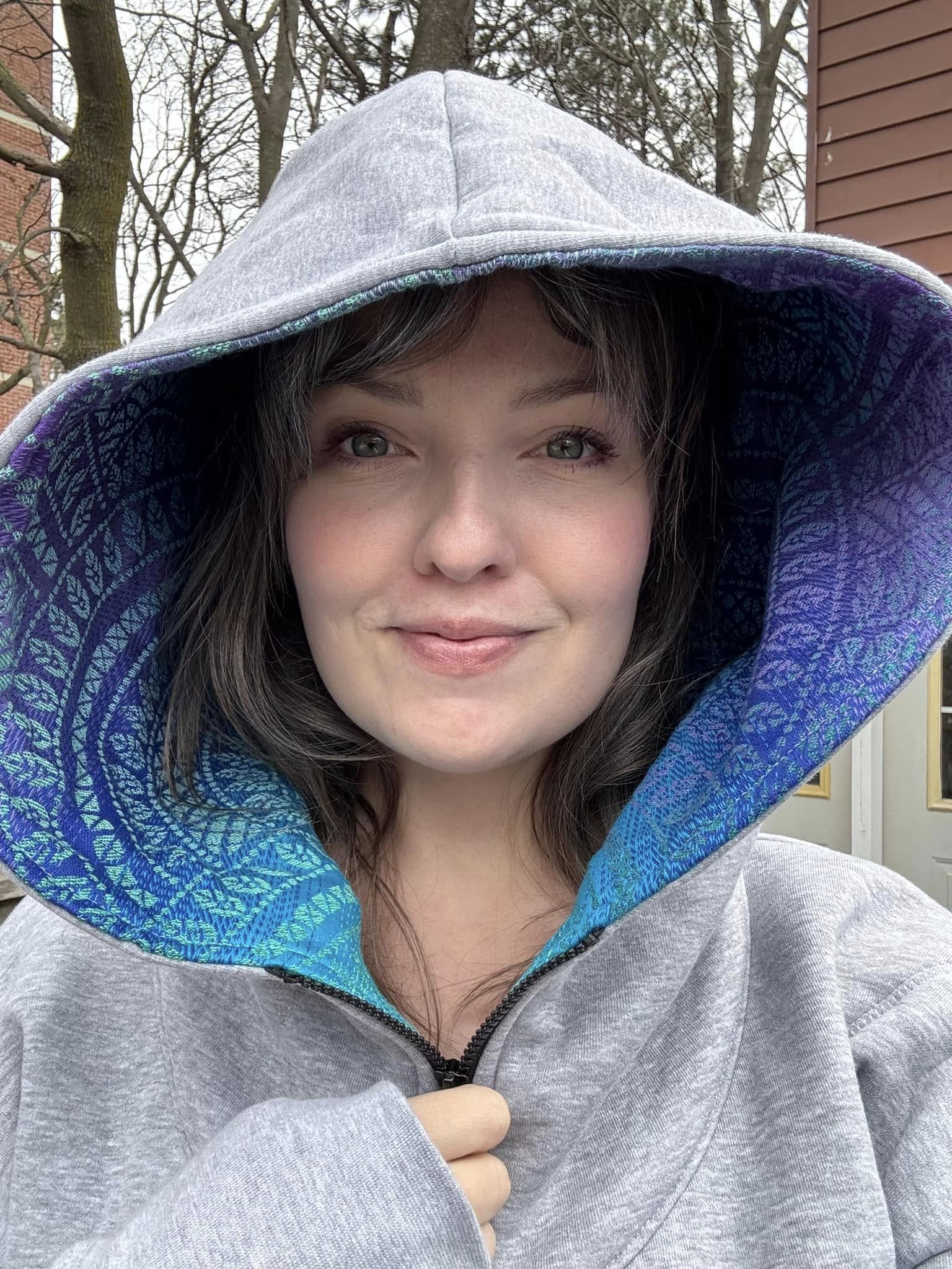 Babywearing Hoodie Peacock's Tail Fantasy by LennyLamb LennyLamb at Little Zen One