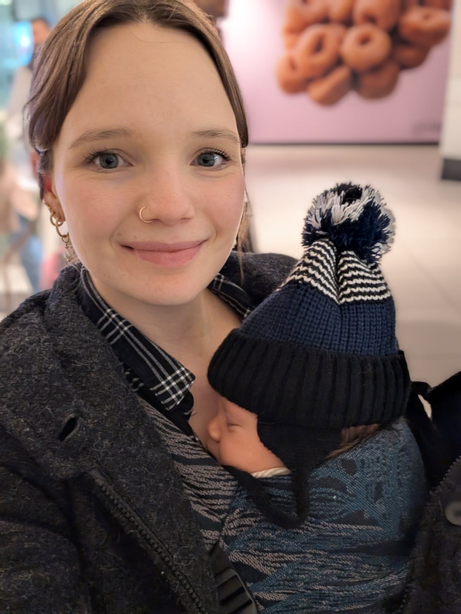 Mamalila Vienna Anthracite Grey Maternity and Babywearing Wool Coat Mamalila at Little Zen One