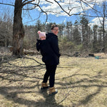 Angel Wings Babywearing Softshell Jacket Black Angel Wings at Little Zen One