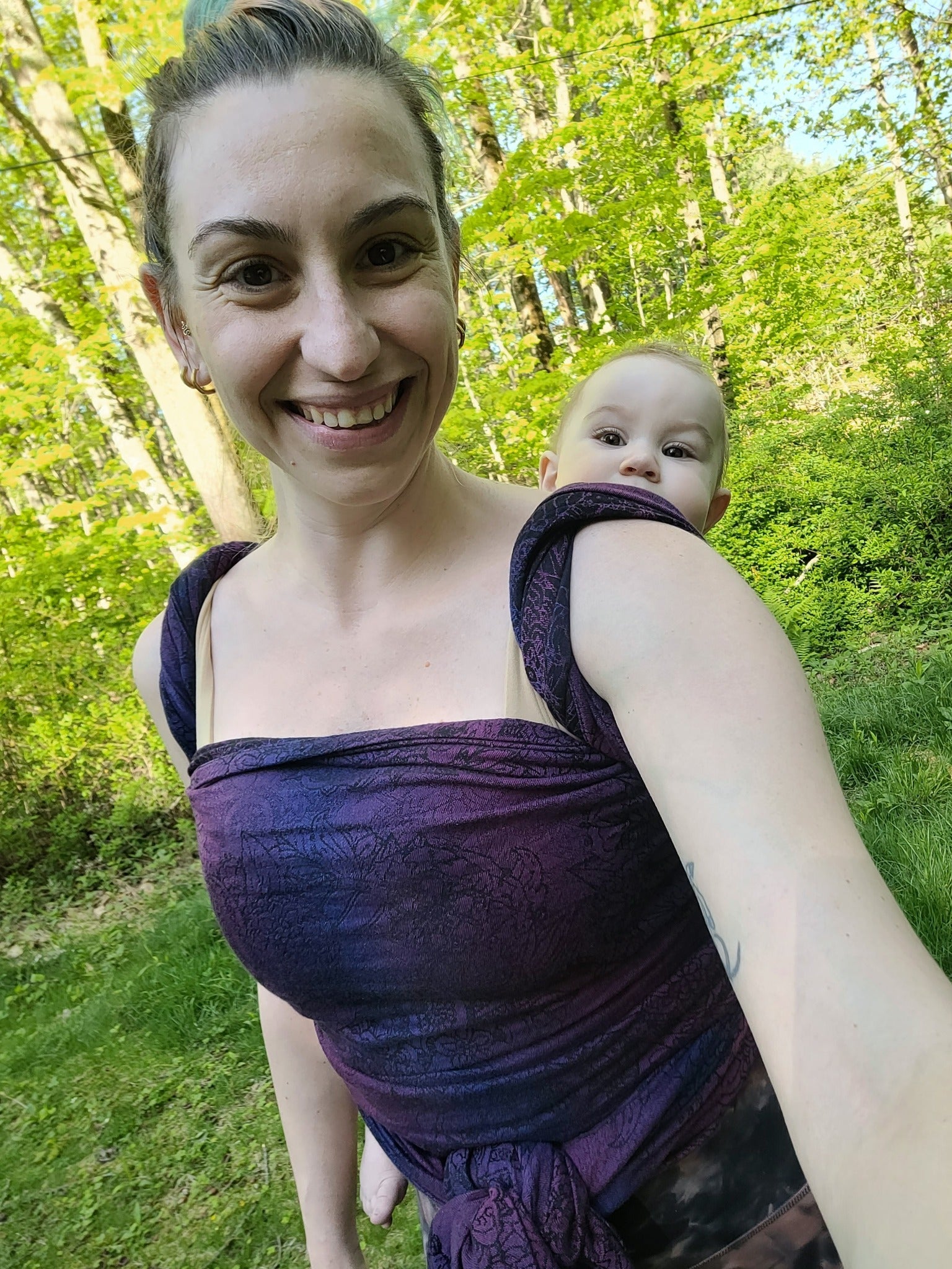 Wild Wine Bouquet Woven Wrap by LennyLamb LennyLamb at Little Zen One