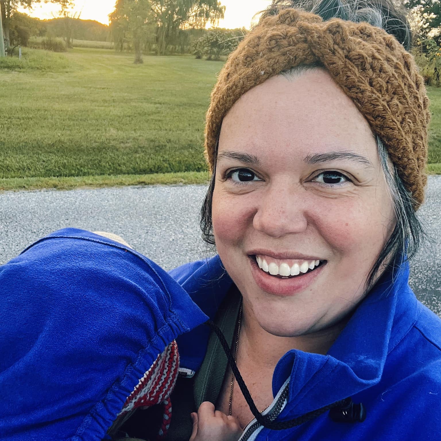 Angel Wings Babywearing Sweatshirt Cobalt Blue