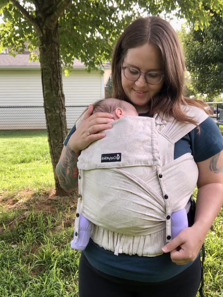 Magic Forest Almond DidyKlick 4u Half Buckle by Didymos Didymos at Little Zen One