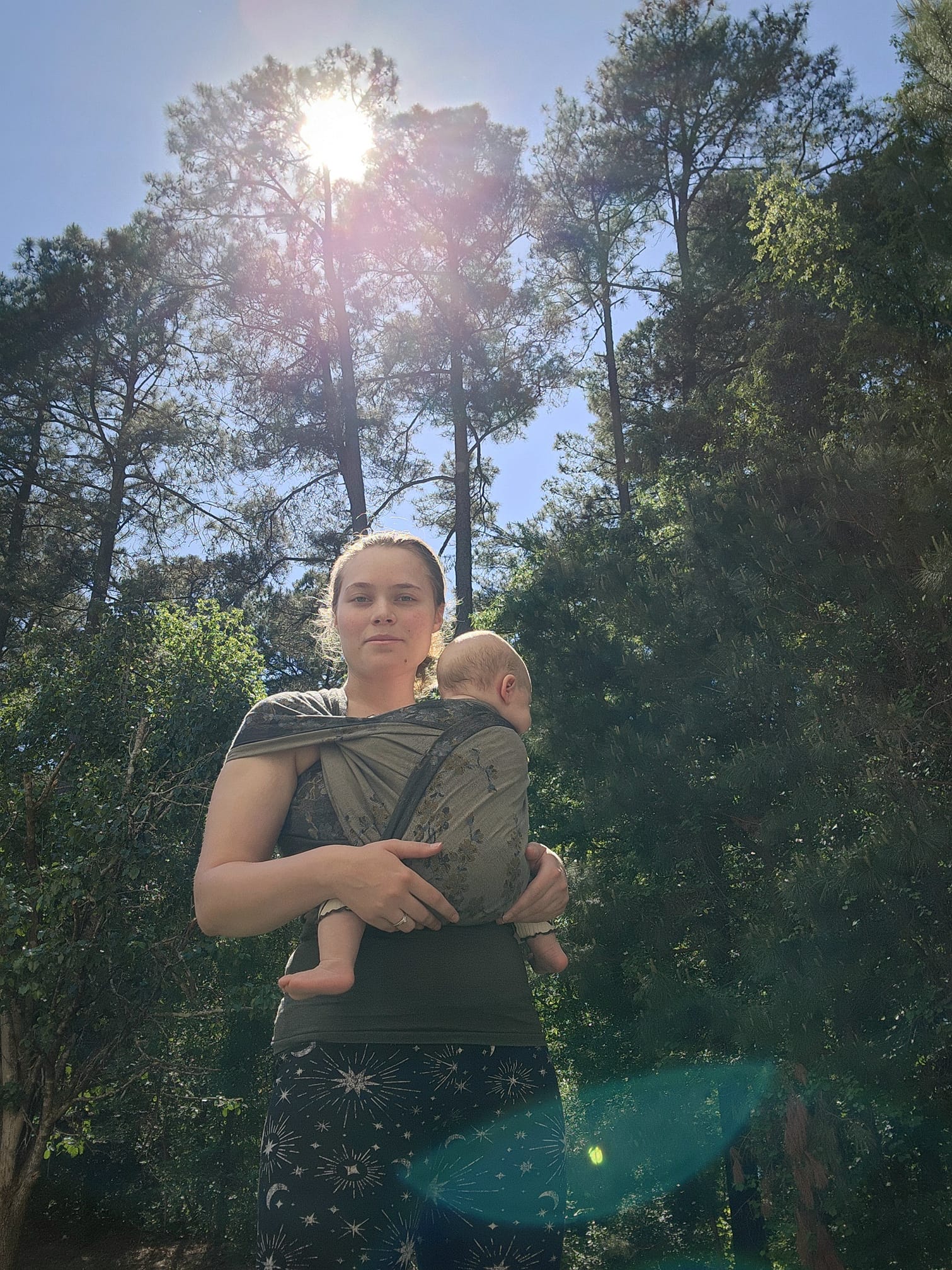 Blue Blossom Woven Wrap by Didymos Didymos at Little Zen One