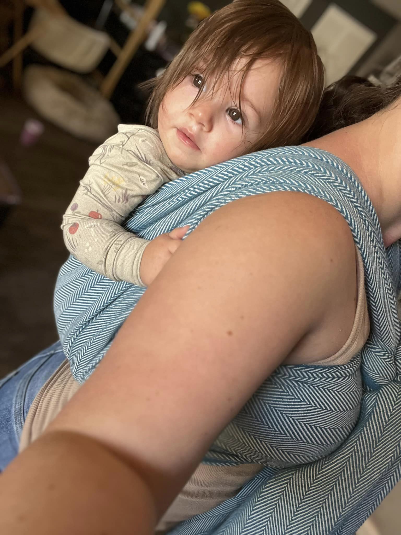 Lisca Petrol Woven Wrap by Didymos Didymos at Little Zen One