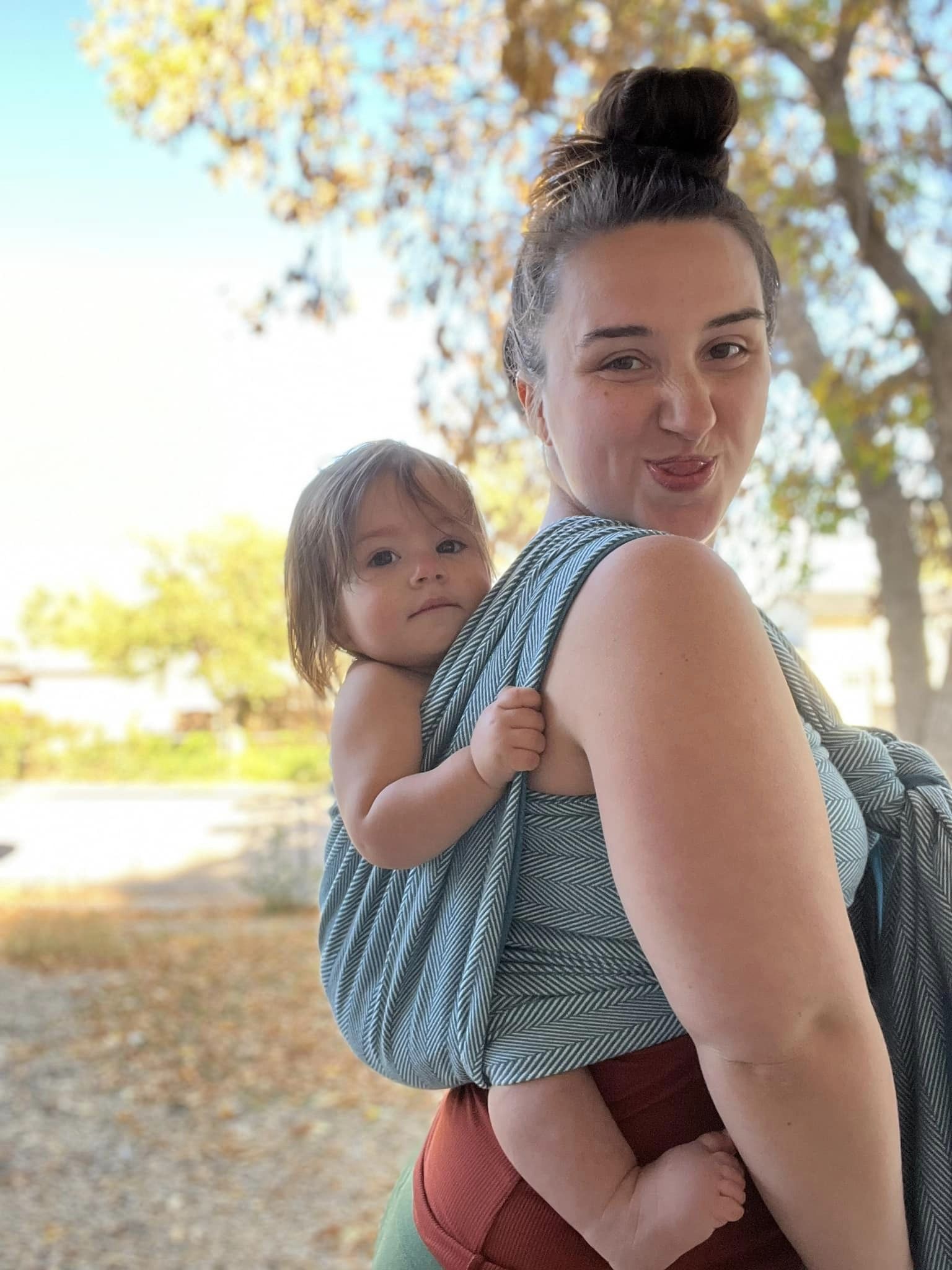 Lisca Petrol Woven Wrap by Didymos Didymos at Little Zen One