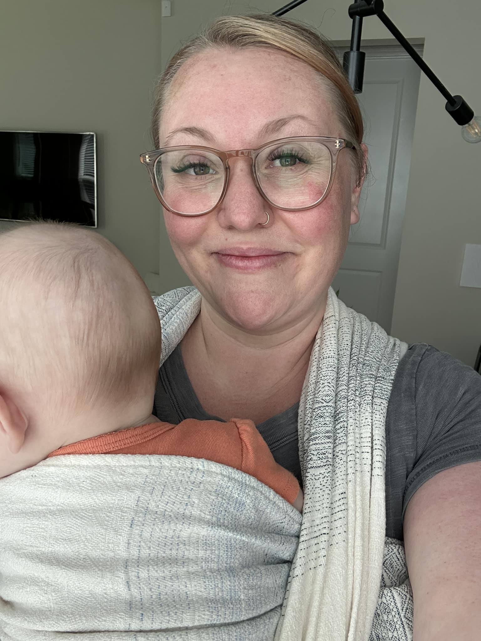 Prima Shades of Blue Tri-blend Woven Wrap by Didymos Didymos at Little Zen One