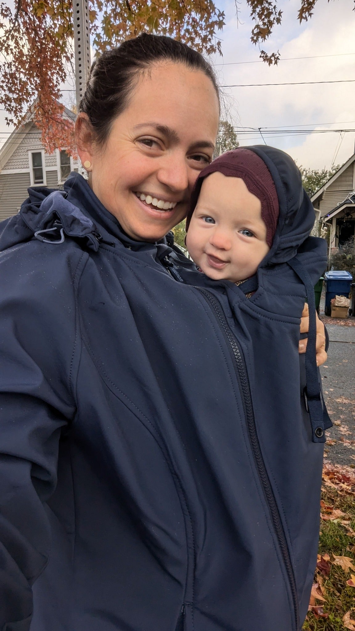 Mamalila Allrounder Navy Softshell Maternity and Babywearing Jacket Mamalila at Little Zen One