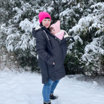 Mamalila Copenhagen Black Winter Maternity and Babywearing Coat Mamalila at Little Zen One