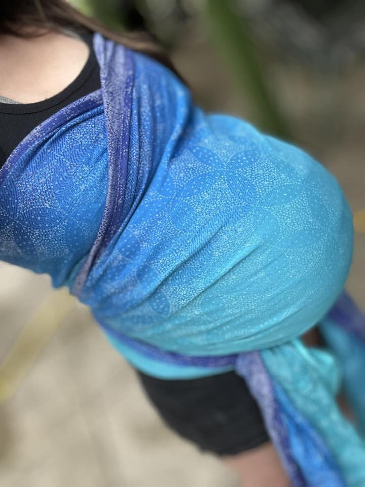 Starry Night Ocean Woven Wrap by Oscha Oscha at Little Zen One