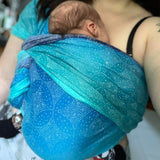 Starry Night Ocean Woven Wrap by Oscha Oscha at Little Zen One