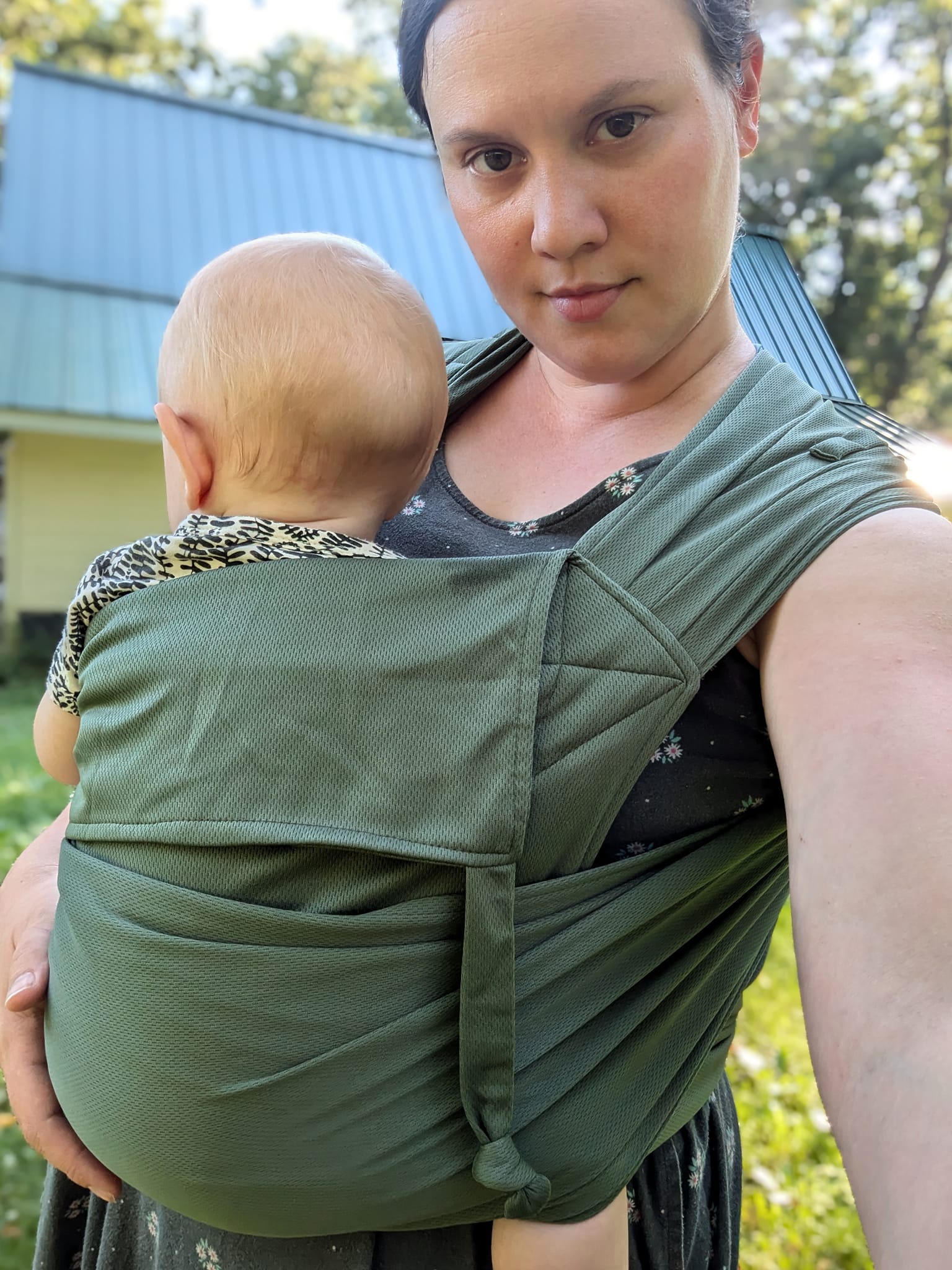 Olive Everyday Half Buckle Baby Carrier by Beachfront Baby Beachfront Baby at Little Zen One