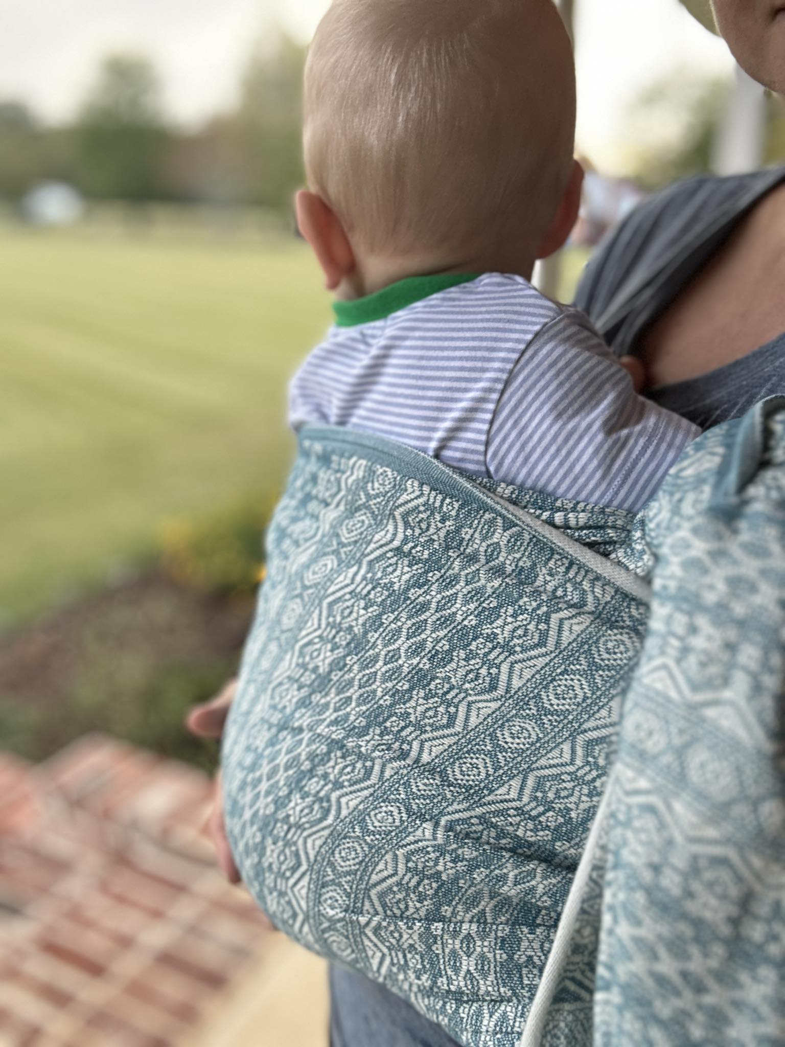 Ada Petrol Woven Wrap by Didymos Didymos at Little Zen One