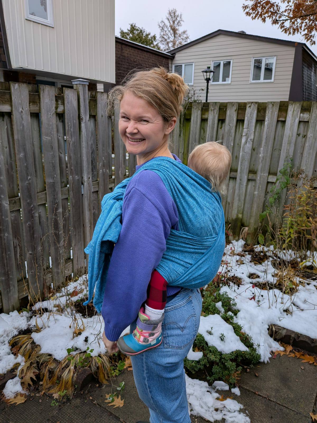 Mystic Petrol 1975 Woven Wrap by Didymos Didymos at Little Zen One