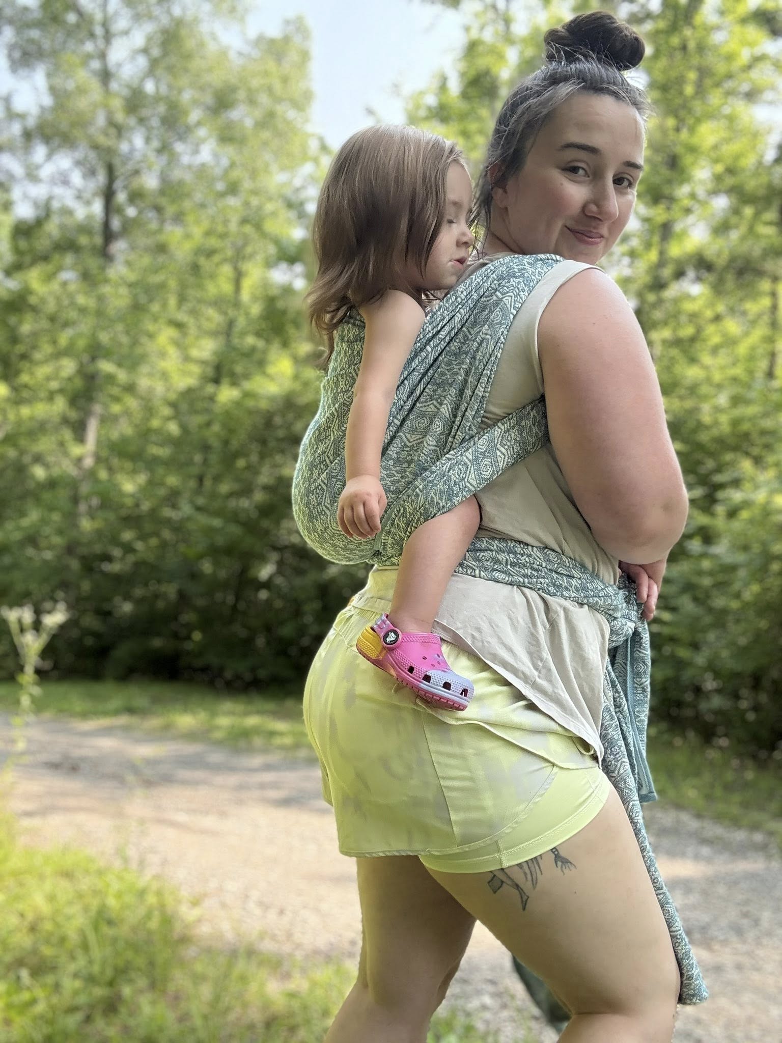 Ada Petrol Woven Wrap by Didymos Didymos at Little Zen One