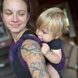 Wild Wine Bouquet Woven Wrap by LennyLamb LennyLamb at Little Zen One