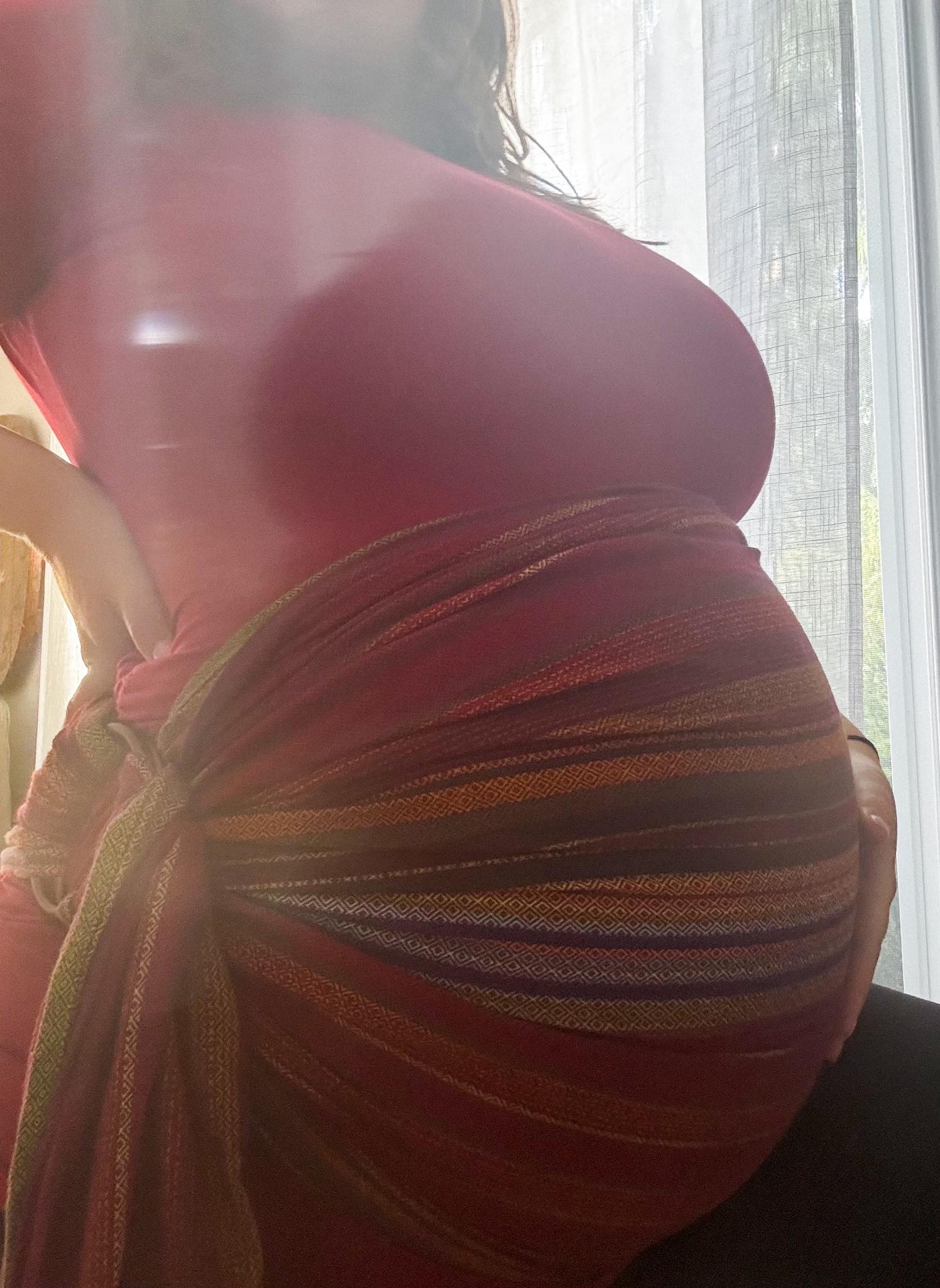 Tierra red Ring Sling by Girasol Girasol at Little Zen One