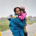 Angel Wings Teal Blue Babywearing Softshell Jacket Angel Wings at Little Zen One