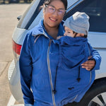 Angel Wings Babywearing Sweatshirt Cobalt Blue Angel Wings at Little Zen One