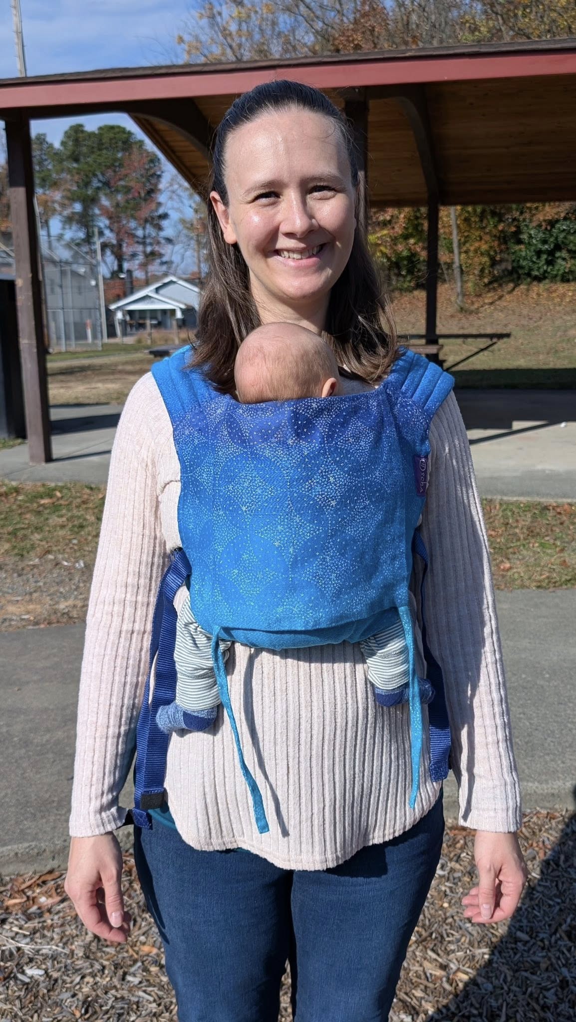 Starry Night Ocean Bairn Baby Carrier by Oscha Oscha at Little Zen One