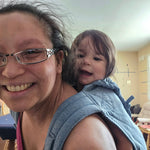 Blue Tweed MySol Half Buckle by Girasol Girasol at Little Zen One